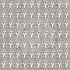 Seamless gray french woven linen rope stripe texture background. Farmhouse ecru flax hemp fiber natural pattern. Organic