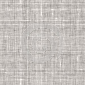 Seamless gray french woven linen texture background. Farmhouse ecru flax hemp fiber natural pattern. Organic yarn close