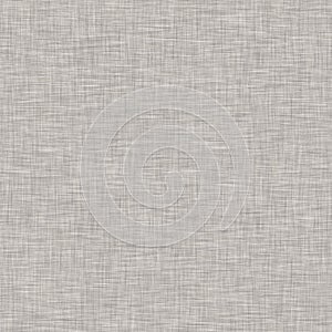 Seamless gray french woven linen texture background. Farmhouse ecru flax hemp fiber natural pattern. Organic yarn close