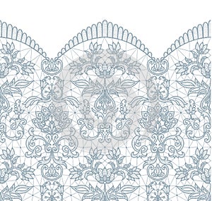 Seamless gray lace