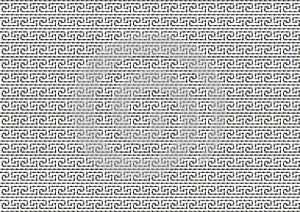 Seamless Greek fret pattern. Gray mosaic pattern. Vector illustration.