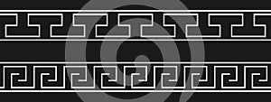 Seamless Greek key patterns