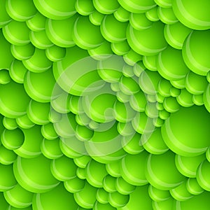 Seamless Green Bubble Pattern