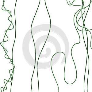 Seamless green lines on white background