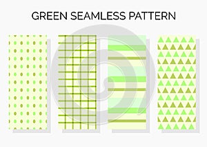 Seamless greenpattern vector