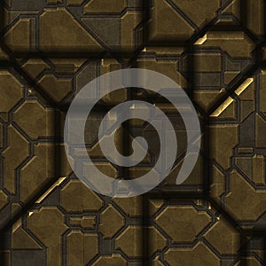 Seamless Green Techno Background