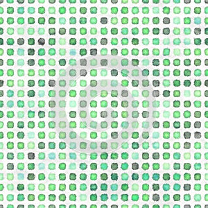 Seamless green texture with dots