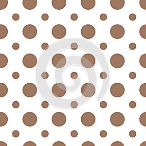 Seamless grey Circles on white background pattern vector illustration design. Great for wallpaper, bullet journal, scrap booking