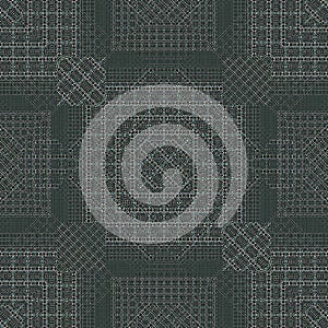 Seamless grey-green geometric pattern with texture. Abstract background Can be used for design, banner, background