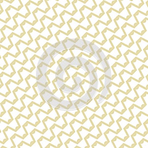 Seamless grid pattern. Vector illustration, diagonal wavy lines & zigzag shapes