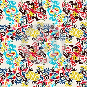 Seamless groovie pattern