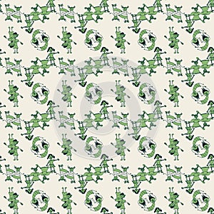 Seamless groovie pattern