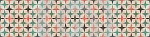 Seamless grunge green red concrete stone cement vintage retro wallpaper wall tile mosaic pattern texture, with square rhombus