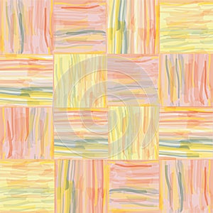 Seamless grunge striped watercolor pattern