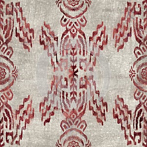 Seamless grungy tribal ethnic rug motif pattern.