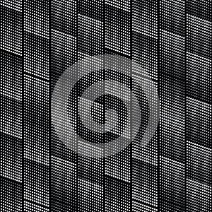 Seamless halftone spotted stripe pattern vector on black background for Fabric and textile printing, jersey print, wrapping paper