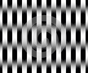 Seamless halftone stripe line pattern vector on black background for Fabric and textile printing, jersey print, wrapping paper,