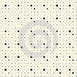 Seamless Halftone Wallpaper. Decorative Dots Pattern
