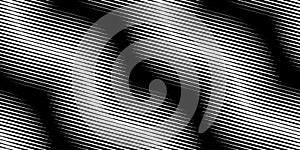 Seamless halftone wavy pattern. Stylish monochrome striped texture. Vector abstract background