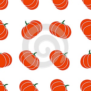 Seamless halloween pattern with pumkin. Endless background texture for 31 october. Abstract autumn natural tiling