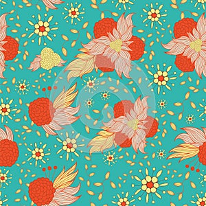 Seamless hand - drawn pattern