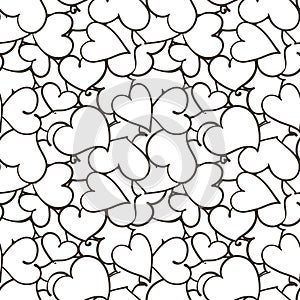 Seamless heart background to the Saint Valentine`s day