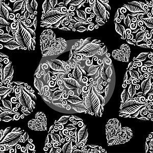 Seamless heart pattern