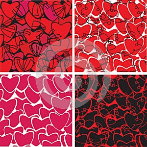 Seamless heart pattern for your design