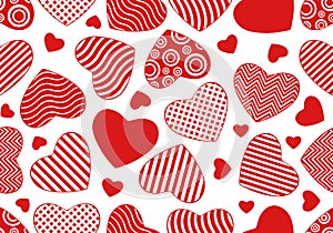 Seamless hearts background