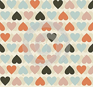 Seamless hearts pattern