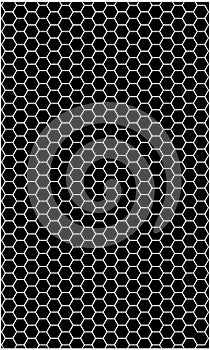 Hexagon pattern vector background with a seamless grid texture.