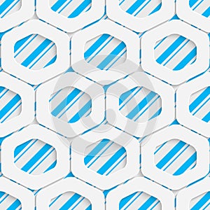 Seamless Hexagon Pattern. Vector Abstract Modern Design