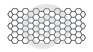 Seamless Hexagonal Cell Pattern, vector design Generative AI