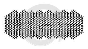 Seamless Hexagonal Dot Pattern with Geometric Texture, vector design Generative AI
