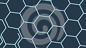 Seamless Hexagonal Geometric Pattern, Modern and Abstract Background, vector design Generative AI