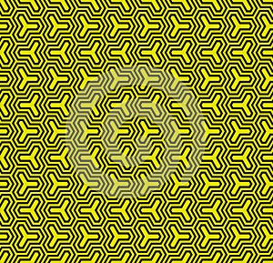 Seamless hexagonal geometric pattern texture background.