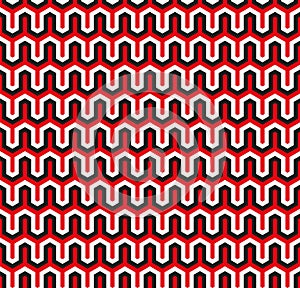 Seamless hexagonal geometric pattern texture background.