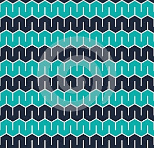 Seamless hexagonal geometric pattern texture background.
