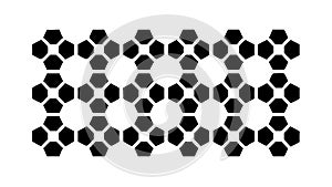 Seamless Hexagonal Grid Geometric Pattern, vector design Generative AI