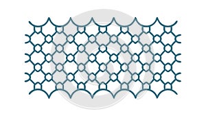 Seamless Hexagonal Grid Pattern, Geometric Abstract Background Texture, vector design Generative AI