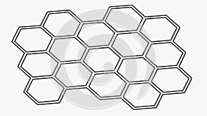 Seamless Hexagonal Grid Pattern, Modern Geometric Texture, vector design Generative AI