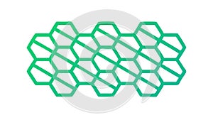 Seamless Hexagonal Grid Pattern for Tech Modern Backgrounds, vector design Generative AI