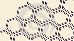 Seamless Hexagonal Honeycomb Geometric Pattern, vector design Generative AI