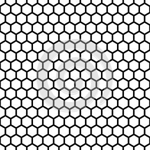 Seamless hexagonal honeycomb pattern texture background.