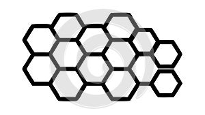 Seamless Hexagonal Pattern Honeycomb Geometric Design, vector design Generative AI