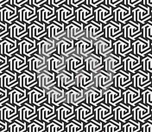 Seamless hexagons star Geometric pattern texture.