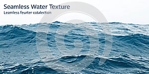 Seamless water texture (computer graphic, big collection