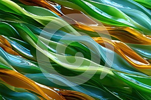 Seamless High-Resolution Pattern Inspired by Flowing Underwater Kelp Forests photo