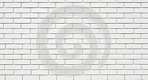 Clean White Brick Wall Texture Background
