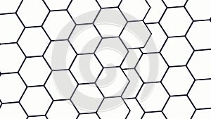 Seamless Honeycomb Grid Pattern Background, vector design Generative AI